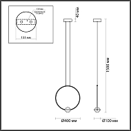 Подвесной светодиодный светильник Odeon Light Gota 4337/18L Image 3