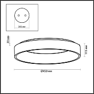 Потолочный светодиодный светильник Odeon Light Sole 4066/40CL Image 3