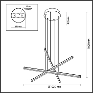 Подвесной светодиодный светильник Odeon Light Rudy 3890/48L Image 2