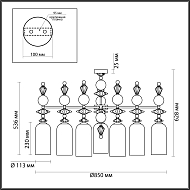 Подвесная люстра Odeon Light Bizet 4893/7C Image 3