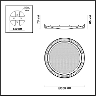 Потолочный светодиодный светильник Odeon Light Teno 4018/57CL Image 1