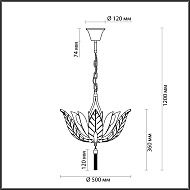 Подвесная люстра Odeon Light Floweri 4838/6 Image 3