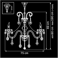 Подвесная люстра Osgona Tesoro 710082 Image 2