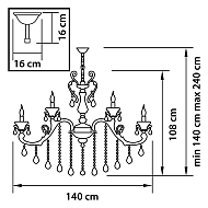 Подвесная люстра Osgona Ampollo 786242 Image 2