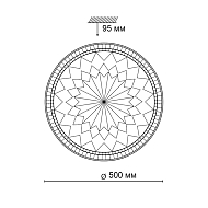 Настенно-потолочный светодиодный светильник Sonex Degira 2082/EL Image 3