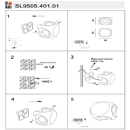 Уличный настенный светодиодный светильник ST Luce Volti SL9505.401.01 Image 1