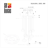 Подвесная светодиодная люстра ST Luce Montecelio SL6104.203.09 Image 3