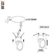 Встраиваемый светодиодный спот ST Luce ST651.548.14 Image 3