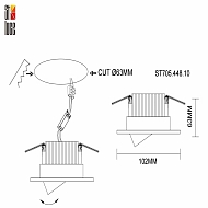 Встраиваемый светодиодный светильник ST Luce ST705.448.10 Image 3