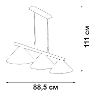 Подвесная люстра Vitaluce V4783-1/3S Image 2