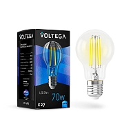 Лампа светодиодная Voltega E27 7W 4000K прозрачная VG10-A60E27cold7W-F 7141 Image 0