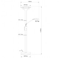 Торшер Arte Lamp Duetto A4329PN-2PB Image 1