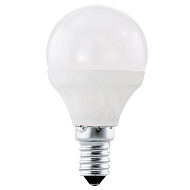 Лампа светодиодная Eglo E14 4W 3000K матовая 11419 - купить онлайн в интернет-магазине Люстра-Тут (Санкт-Петербург) недорого
