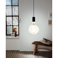 Лампа светодиодная диммируемая филаментная Eglo E27 8W 3000K дымчатая 11845 Image 1