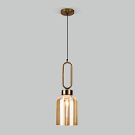 Подвесной светильник Eurosvet Flou 50229/1 янтарный - купить онлайн в интернет-магазине Люстра-Тут (Санкт-Петербург) недорого