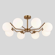 Подвесная люстра Eurosvet Frost 70154/8 латунь - купить онлайн в интернет-магазине Люстра-Тут (Санкт-Петербург) недорого
