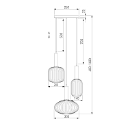 Подвесной светильник Eurosvet Bravo 50183/3 черный Image 1