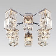 Потолочная люстра Eurosvet Barra 10100/8 хром/прозрачный хрусталь Strotskis - купить онлайн в интернет-магазине Люстра-Тут (Санкт-Петербург) недорого