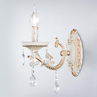 Бра Eurosvet 3585/1 белый/прозрачный хрусталь Strotskis - купить онлайн в интернет-магазине Люстра-Тут (Санкт-Петербург) недорого