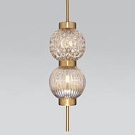 Подвесной светильник Eurosvet Plaza 50186/2 латунь - купить онлайн в интернет-магазине Люстра-Тут (Санкт-Петербург) недорого