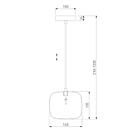 Подвесной светильник Eurosvet Jar 50129/1 хром Image 1