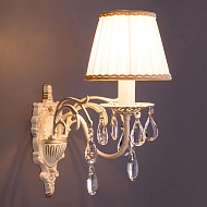 Бра Eurosvet 3637/1 белый с золотом/прозрачный хрусталь Strotskis Image 3