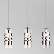 Подвесной светильник Eurosvet Block 50185/3 хром - купить онлайн в интернет-магазине Люстра-Тут (Санкт-Петербург) недорого