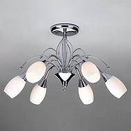 Потолочная люстра Eurosvet 22080/6 хром - купить онлайн в интернет-магазине Люстра-Тут (Санкт-Петербург) недорого