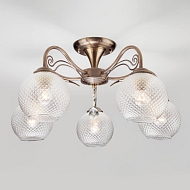 Потолочная люстра Eurosvet 30139/5 античная бронза - купить онлайн в интернет-магазине Люстра-Тут (Санкт-Петербург) недорого