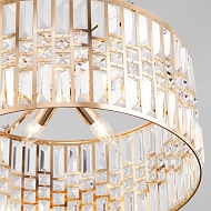 Подвесная люстра Eurosvet Lory 10116/5 золото/прозрачный хрусталь Strotskis Image 1