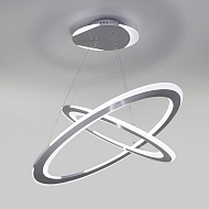 Подвесной светодиодный светильник Eurosvet Virtus 90231/2 серебро - купить онлайн в интернет-магазине Люстра-Тут (Санкт-Петербург) недорого