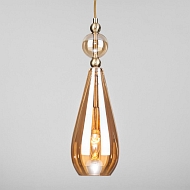 Подвесной светильник Eurosvet Ilario 50202/1 янтарный - купить онлайн в интернет-магазине Люстра-Тут (Санкт-Петербург) недорого