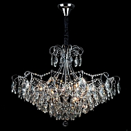Подвесная люстра Eurosvet 10080/12 хром/прозрачный хрусталь Strotskis Image 1