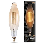 Лампа светодиодная филаментная Gauss E27 8W 2400K золотая 155802008 - купить онлайн в интернет-магазине Люстра-Тут (Санкт-Петербург) недорого