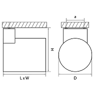 Уличный настенный светодиодный светильник Lightstar Paro 370672 Image 1
