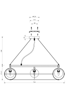 Подвесная люстра Maytoni Carcass MOD312PL-10GCH Image 3