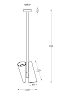 Подвесная люстра Maytoni Giro MOD095PL-02BS Image 2