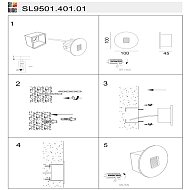 Уличный светодиодный светильник ST Luce Visano SL9501.401.01 Image 1