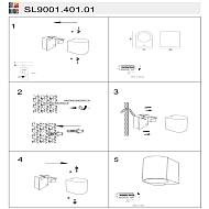 Уличный настенный светильник ST Luce Borgo SL9001.401.01 Image 1