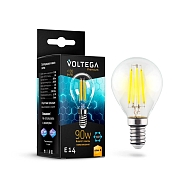 Лампа светодиодная Voltega E14 6,5W 2800K прозрачная VG10-G45E14warm9W-F 7136 - купить онлайн в интернет-магазине Люстра-Тут (Санкт-Петербург) недорого