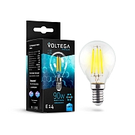 Лампа светодиодная Voltega E14 6,5W 4000K прозрачная VG10-G45E14cold9W-F 7137 - купить онлайн в интернет-магазине Люстра-Тут (Санкт-Петербург) недорого
