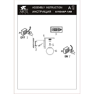Бра Arte Lamp Bolla-Unica A1924AP-1AB Image 1