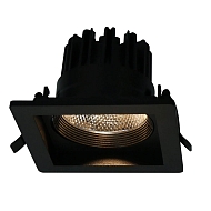 Встраиваемый светодиодный светильник Arte Lamp Privato A7018PL-1BK - купить онлайн в интернет-магазине Люстра-Тут (Санкт-Петербург) недорого