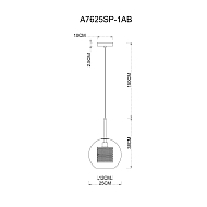 Подвесной светильник Arte Lamp Manchester A7630SP-1AB Image 3