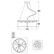 Подвесной светильник Arte Lamp Galatea A1222SP-6CC Image 2