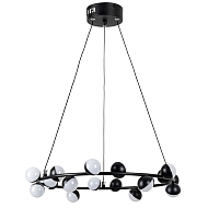 Подвесная светодиодная люстра Arte Lamp Dexter A3619SP-18BK - купить онлайн в интернет-магазине Люстра-Тут (Санкт-Петербург) недорого