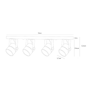 Потолочный светильник Arte Lamp A1311PL-4WH Image 3