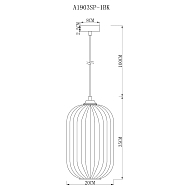 Подвесной светильник Arte Lamp Arwen A1903SP-1BK Image 3