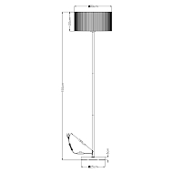 Торшер Arte Lamp Mallorca A1021PN-1SS Image 2