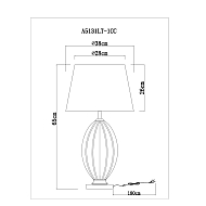 Настольная лампа Arte Lamp Beverly A5132LT-1CC Image 2